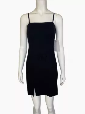 Black Basic Cami Strap Bodycon Night Out Dress for Party